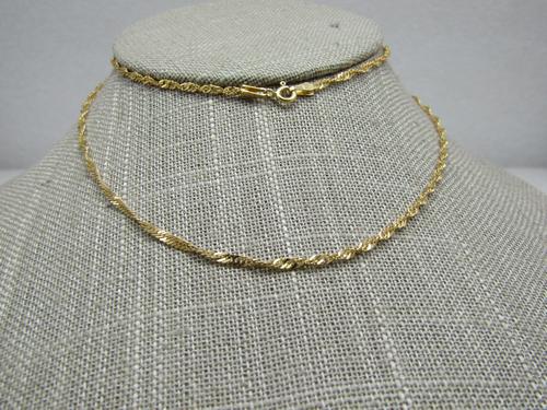 18kt Singapore Gold Chain, 23.5", 2.5mm Wide, Unisex (1 of 8)
