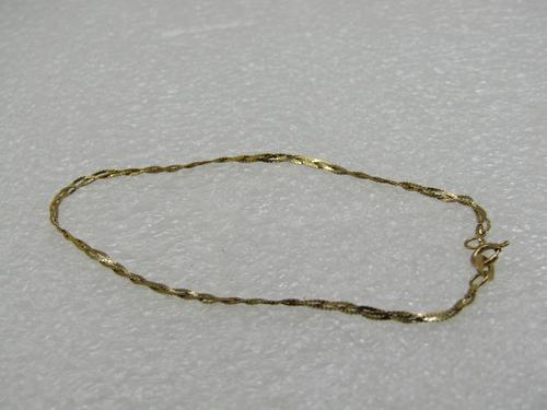 Vintage 14kt Braided Herringbone Bracelet, 7',  Signed (1 of 7)