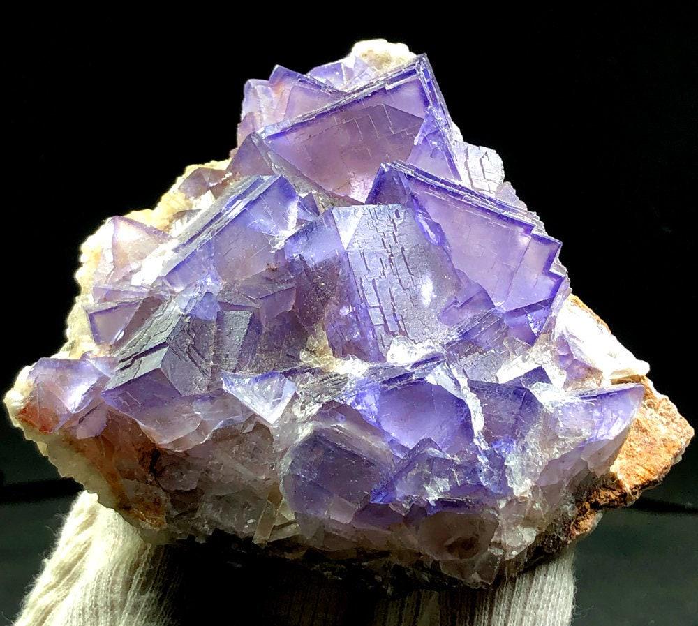 Fluorite , Cubic Phantoms Natural Fluorite Specimen - (1 of 6)