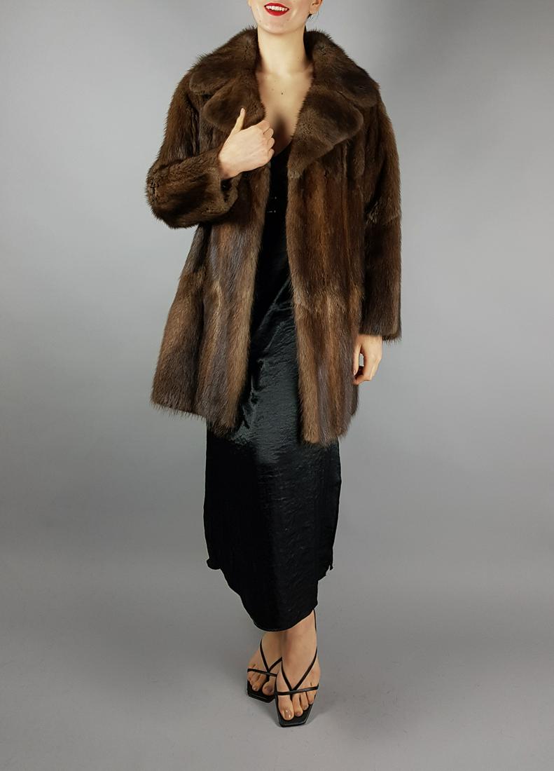 BROWN MINK FUR JACKET (1 of 9)