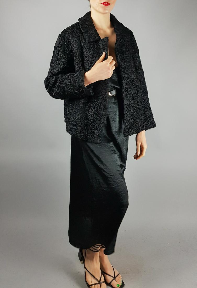 BLACK BROADTAIL LAMB FUR JACKET (1 of 7)