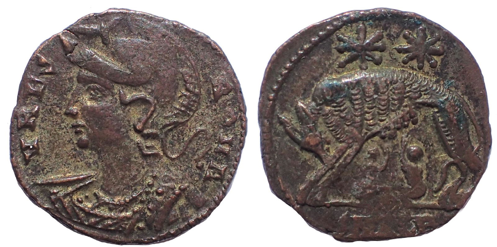 Commemorative Series. AD 330-354. Ã† Follis. URBS ROMA. (1 of 1)