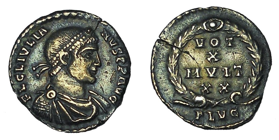 Julian II . 355-363 . Siliqua. Lugdunum mint (1 of 1)