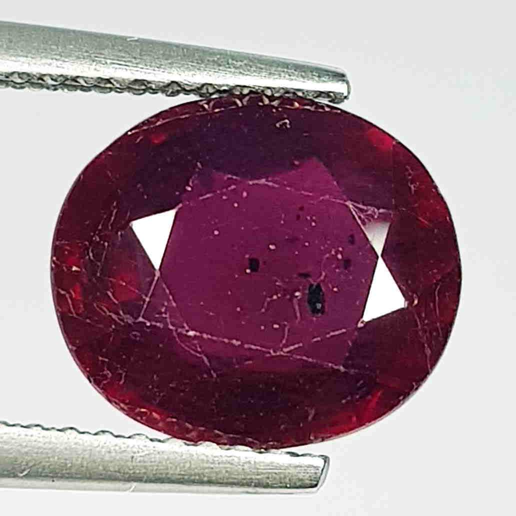 4.91 Ct  Natural Ruby Oval Cut (1 of 5)