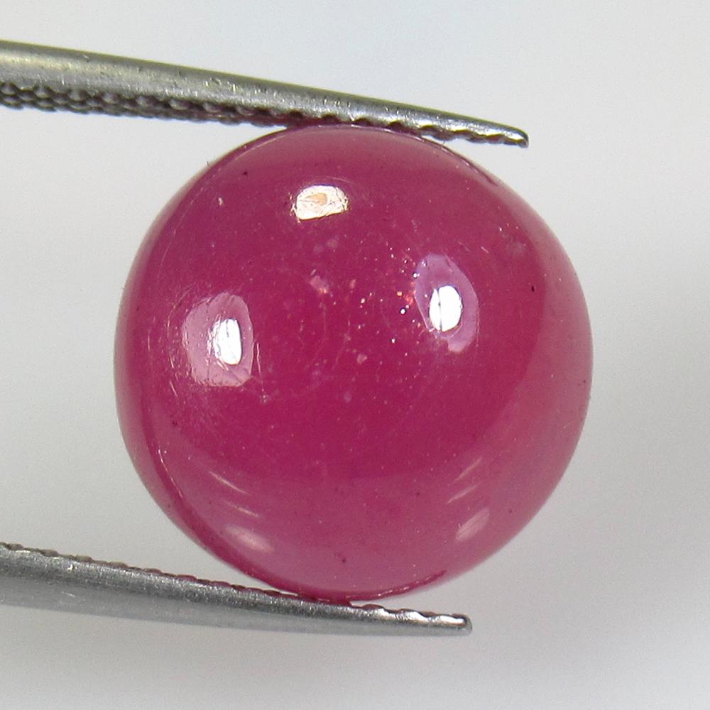 10.00 Ct Natural Red Ruby Round Cab (1 of 2)