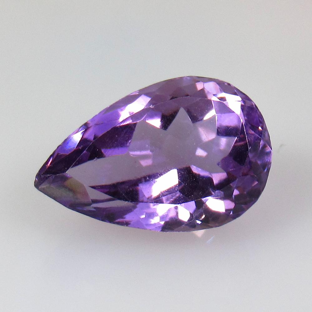 8.90 Ct Natural Purple Amethyst Pear Cut (1 of 2)