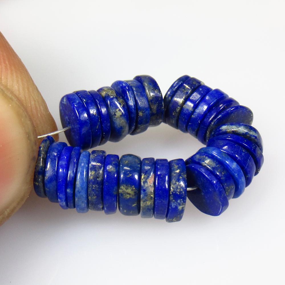 20.70 Ct Natural 30 Lapis Lazuli Drilled Round Beads: No Reserve! Title: 20.70 Ct Natural 30 Lapis Lazuli Drilled Round Beads Stone Clarity: Opaque Gemstone: Natural Lapis Lazuli Beads Carat Weight: 20.7 Dimensions: 6.70 - 6.90 mm / 30 PC's Additional In