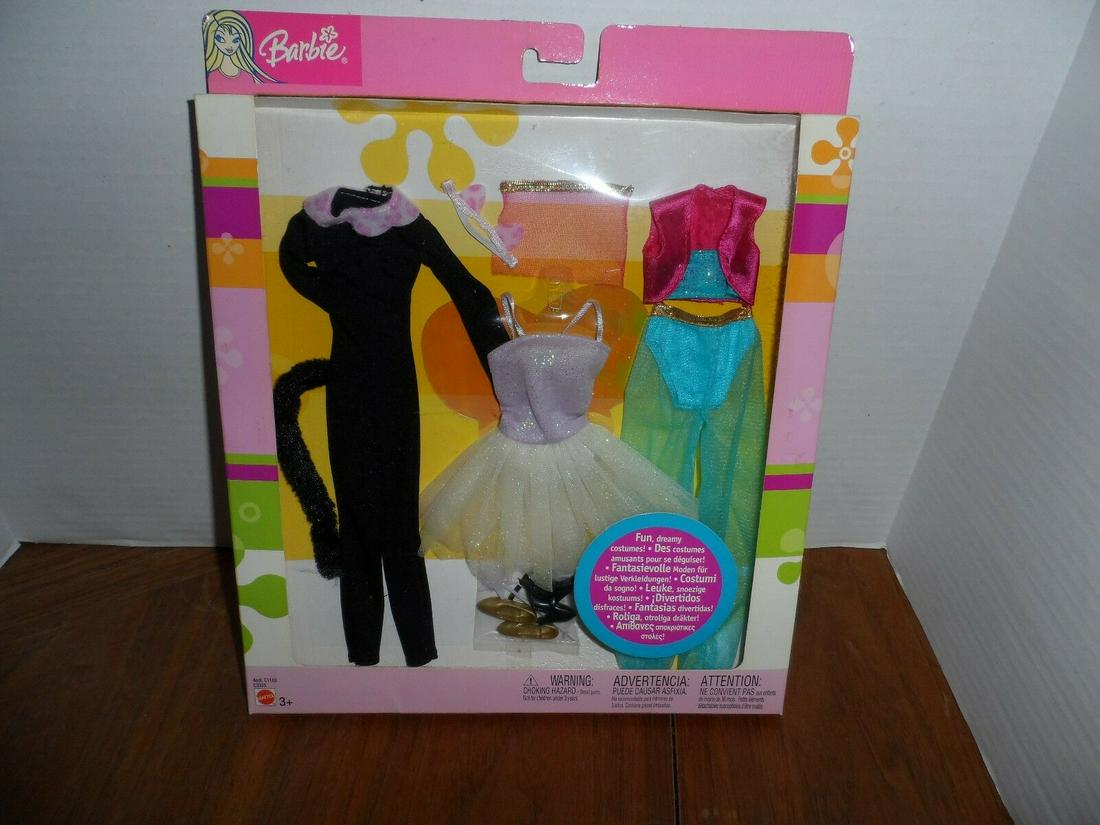 2003 - Barbie Fashions - Fun Dreamy Costumes - NRFB: Title: 2003 - Barbie Fashions - Fun Dreamy Costumes - NRFB Date/Period: 2003 Reserve: $3.00 Shipping: Domestic: Flat-rate of $6.00 to anywhere within the contiguous U.S. International: Foreign shippin