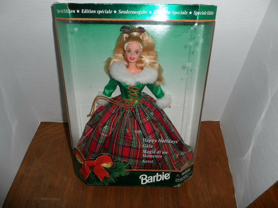 1996 - Happy Holidays Europe Barbie _ NRFB: Title: 1996 - Happy Holidays Europe Barbie _ NRFB Date/Period: 1996 Reserve: $5.00 Shipping: Domestic: Flat-rate of $10.00 to anywhere within the contiguous U.S. International: Foreign shipping rates 