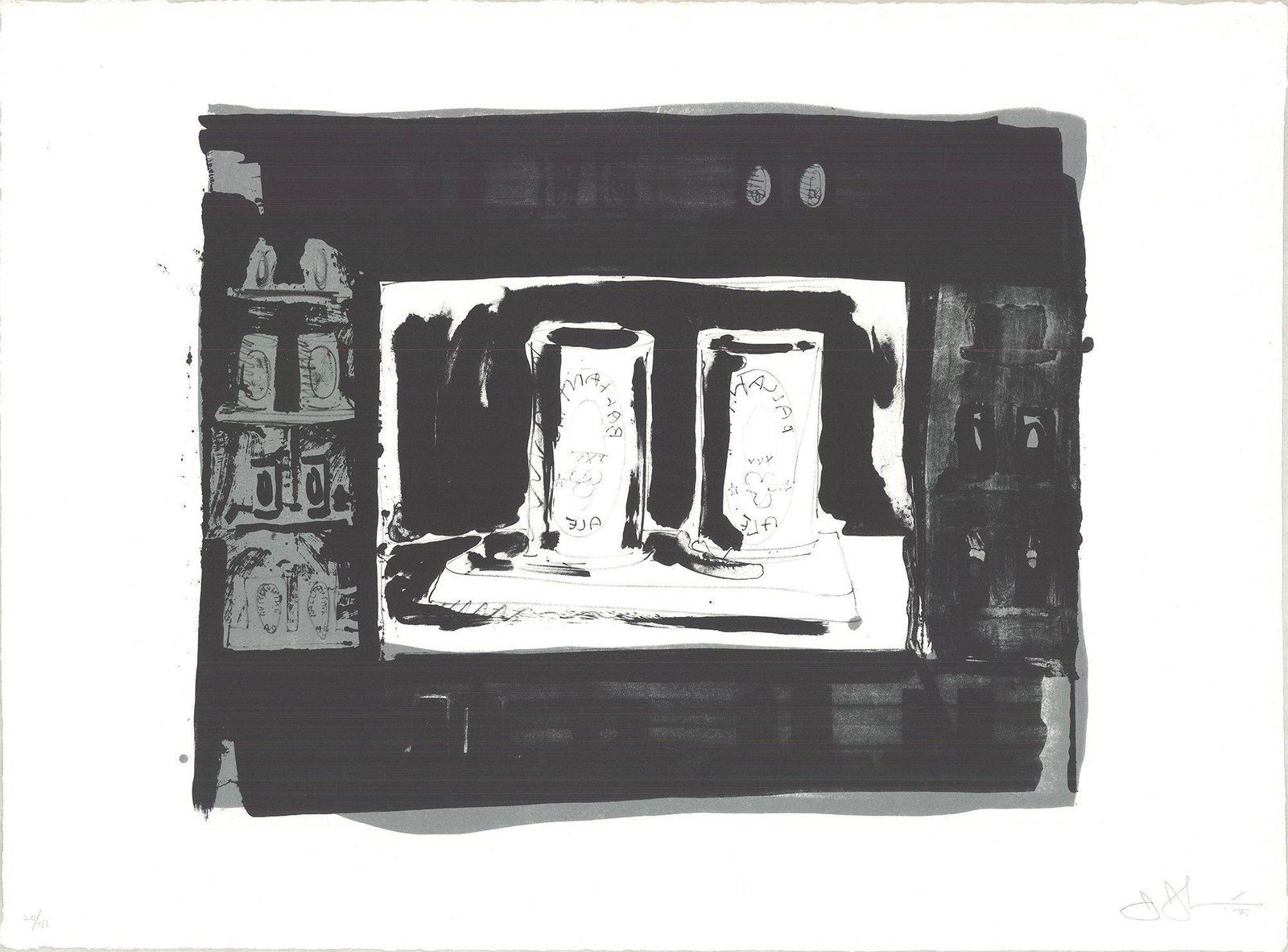 Jasper Johns - Ale Cans - 1975 Lithograph - SIGNED 23" (1 of 1)