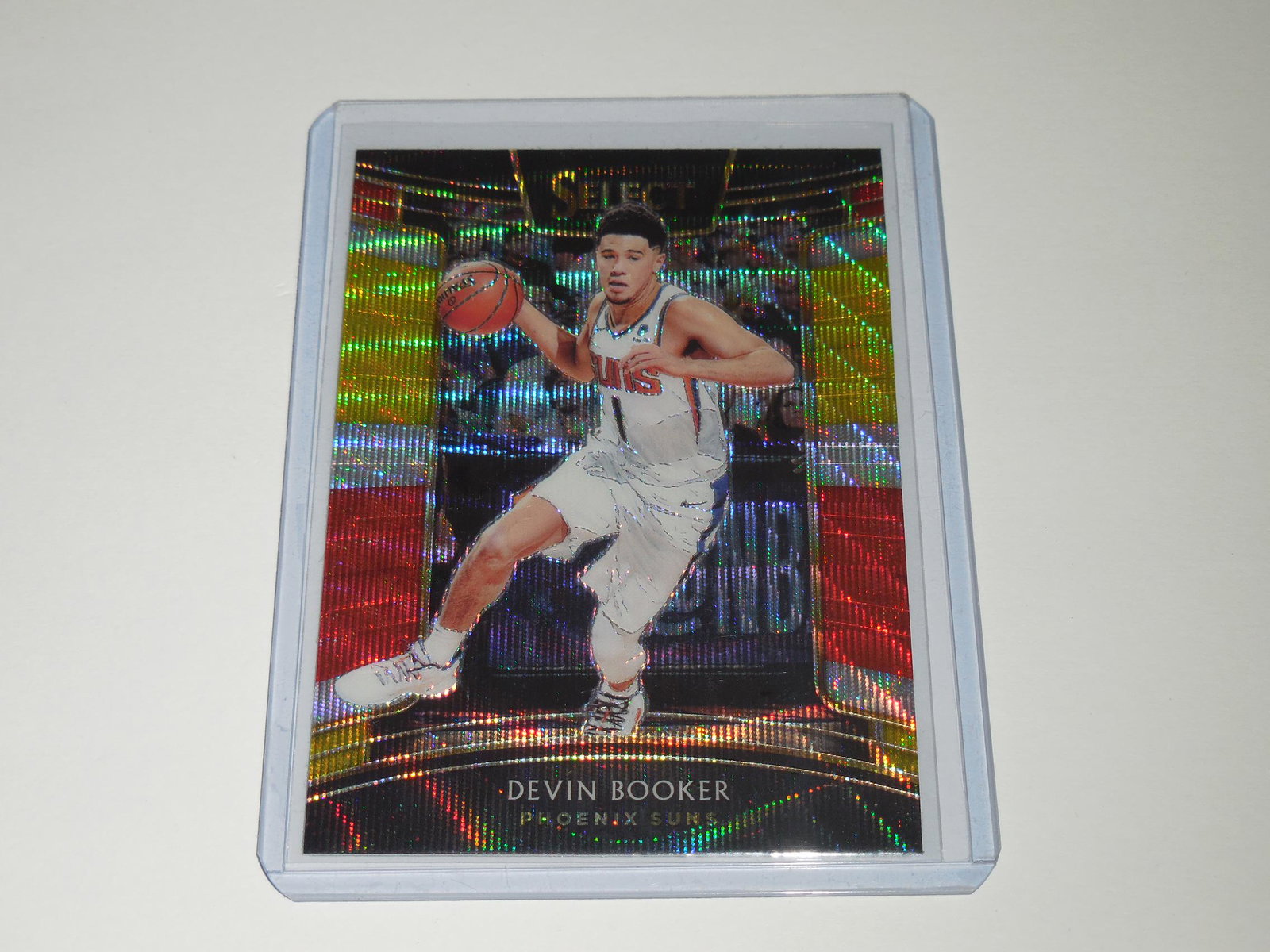 2018-19 SELECT DEVIN BOOKER TRI COLOR WAVE PRIZM (1 of 2)