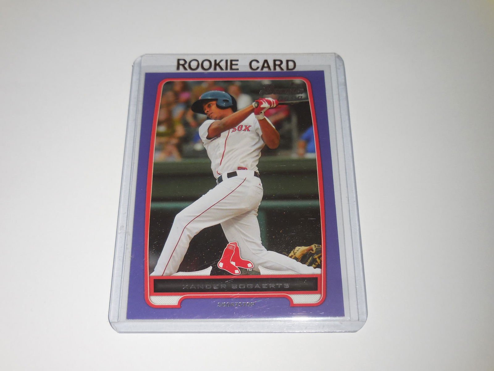 2012 BOWMAN XANDER BOGAERTS PURPLE 1ST ROOKIE CARD RED (1 of 2)