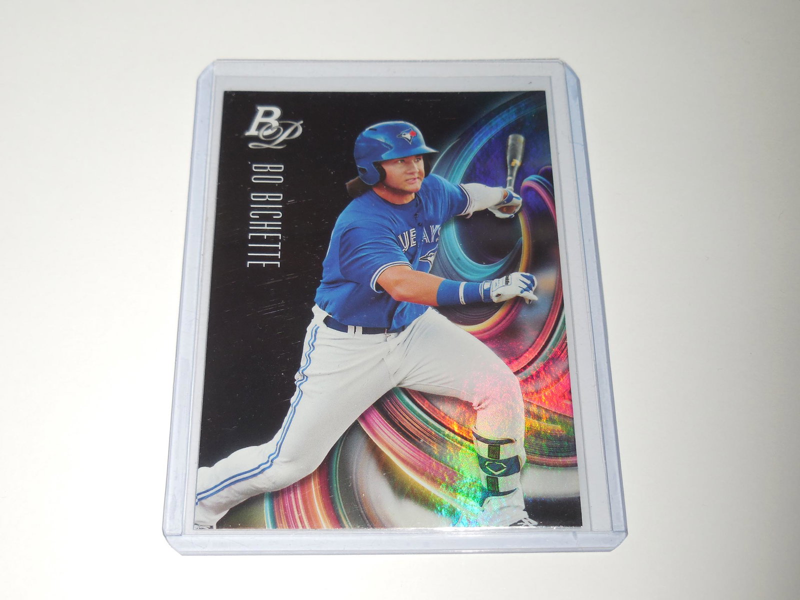 2018 BOWMAN PLATINUM BO BICHETTE HOLO BLUE JAYS: Title: 2018 BOWMAN PLATINUM BO BICHETTE HOLO BLUE JAYS Description: A VERY NICE CARD FOR ANY SPORTS COLLECTOR OR SPORTS FAN! THIS CARD COMES WITH A SLEEVE AND TOP LOADER. THE ACTUAL CARD YOU'RE VIEWIN