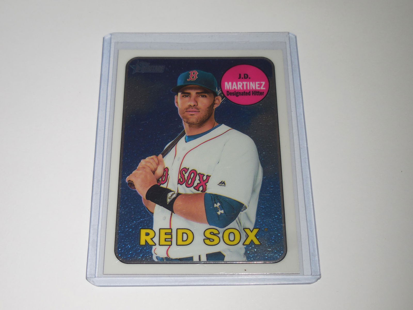 2018 TOPPS HERITAGE CHROME JD MARTINEZ #D 370/999 RED (1 of 2)