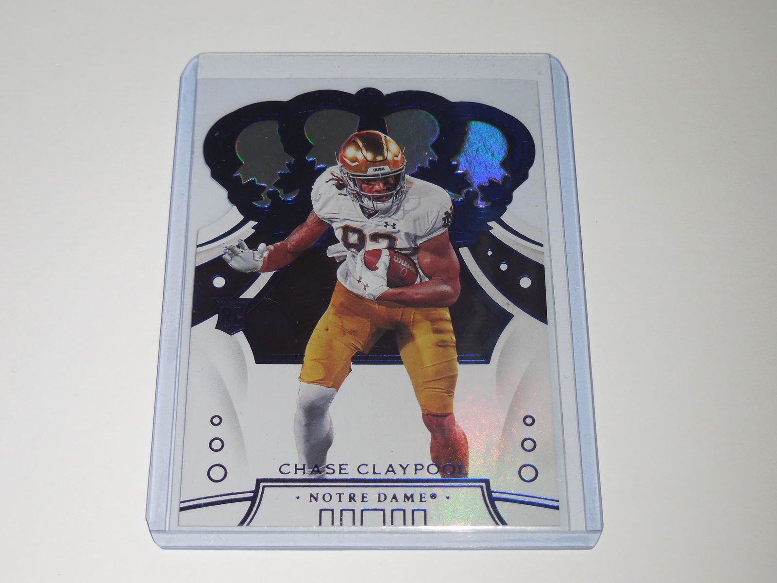 2020 CROWN ROYALE DRAFT CHASE CLAYPOOL HOLO DIE CUT (1 of 2)