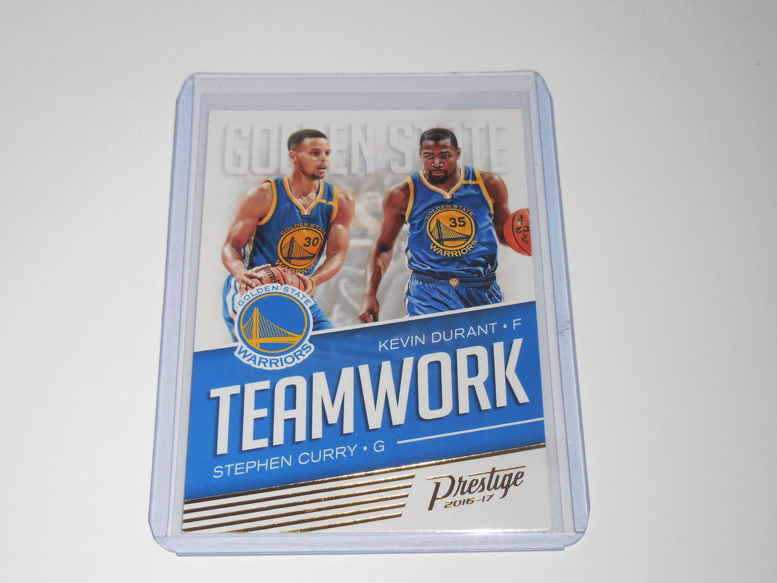 2016-17 PRESTIGE STEPHEN CURRY KEVIN DURANT TEAM WORK (1 of 2)