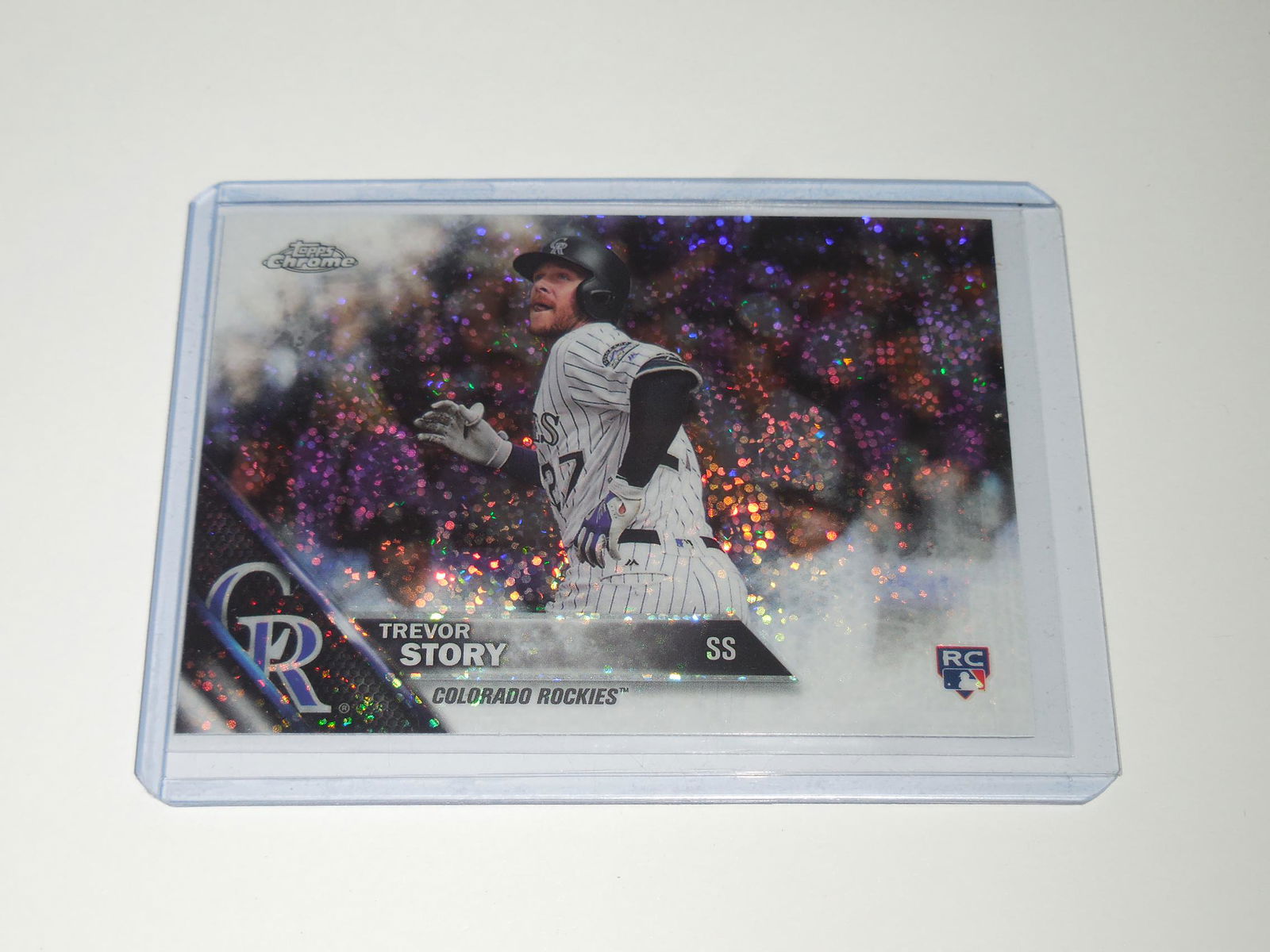 2016 TOPPS CHROME TREVOR STORY ROOKIE CARD (1 of 2)