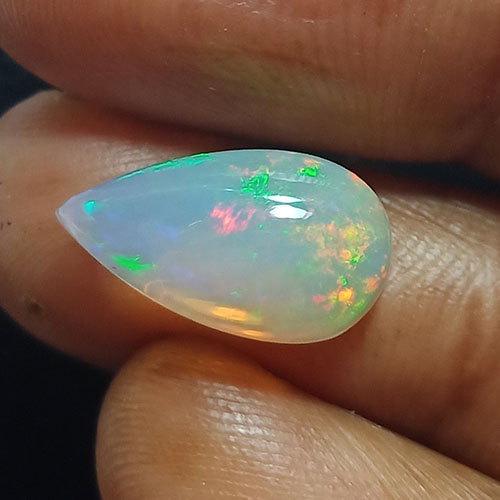 2.10 CTS NATURAL WELO WHITE OPAL PEAR SHAPE GOOD LUSTER (1 of 5)