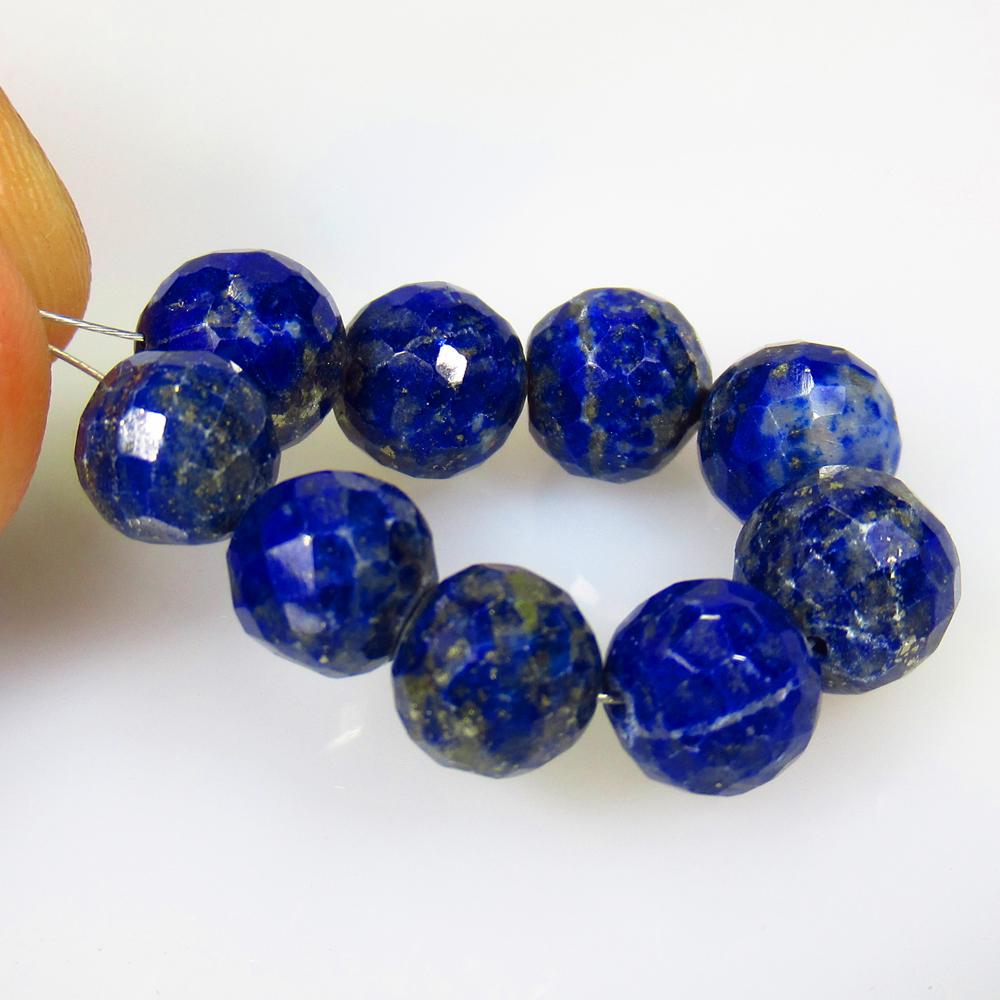 33.78 Ct Natural 9 Lapis Lazuli Drilled Round Ball (1 of 2)