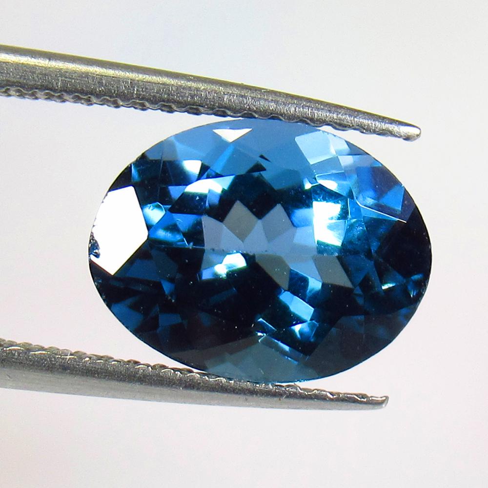 4.10 Ctw Natural Royal London Blue Topaz Oval Cut (1 of 2)