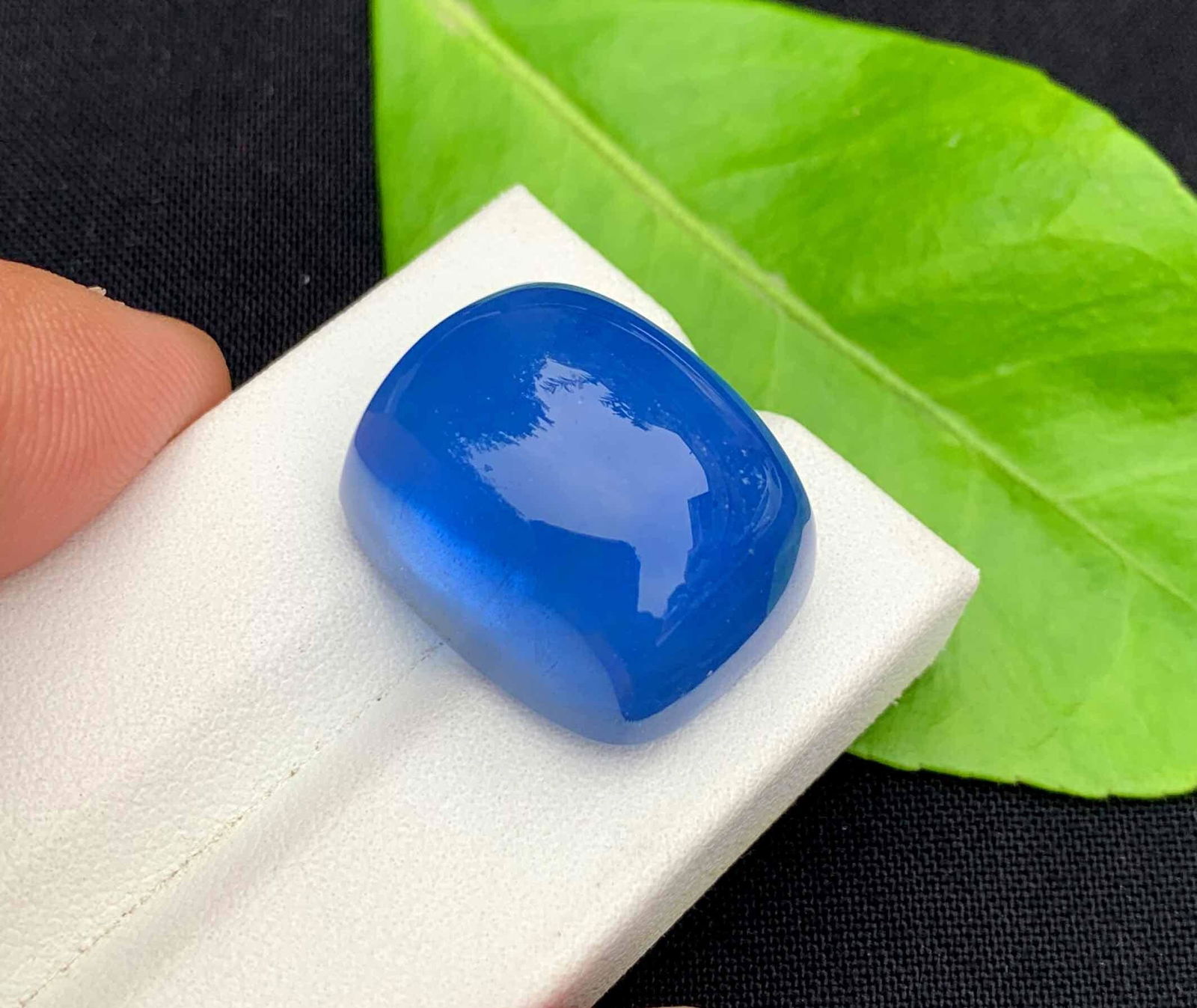 Pure Blue Color Aquamarine Cabochon - 42.20 Carats (1 of 5)