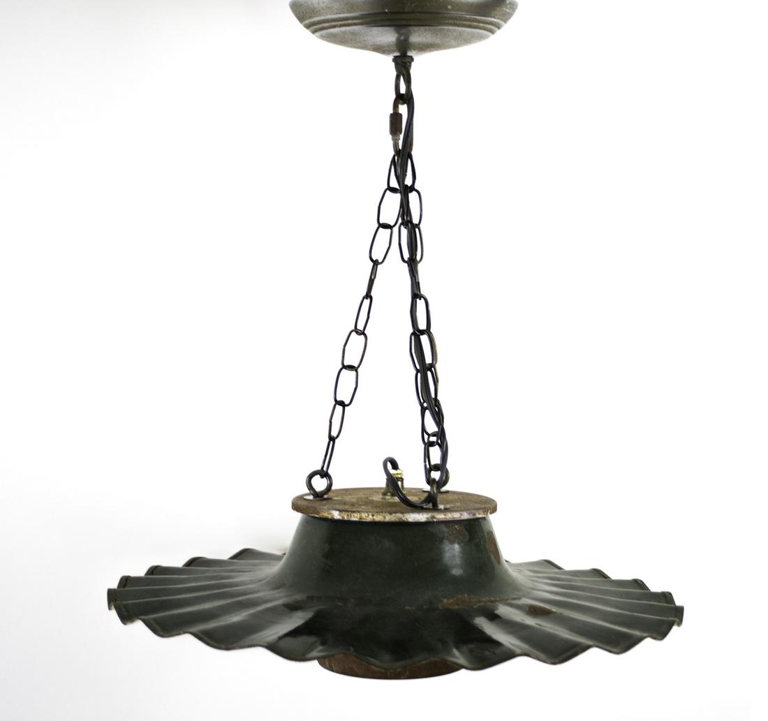 LARGE INDUSTRIAL MODERNIST FACTORY LAMP pendant (1 of 5)