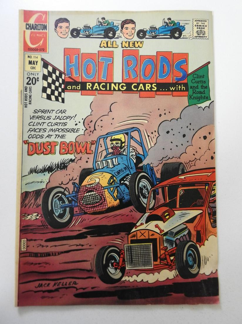 Hot Rods and Racing Cars #114: No Reserve! Hot Rods and Racing Cars #114 VG Manufactured W/ one staple Shipping: Domestic: Flat-rate of $9.99 (1-8 items) or $19.99 (9+ items) to anywhere within the contiguous U.S. International: Fo