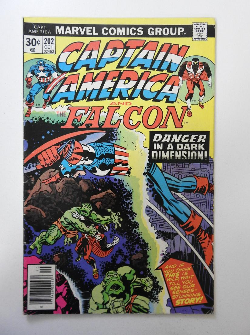 Captain America #202: No Reserve! Captain America #202 VG- cover and 1st wrap detached at top staple Shipping: Domestic: Flat-rate of $9.99 (1-8 items) or $19.99 (9+ items) to anywhere within the contiguous U.S. Internatio
