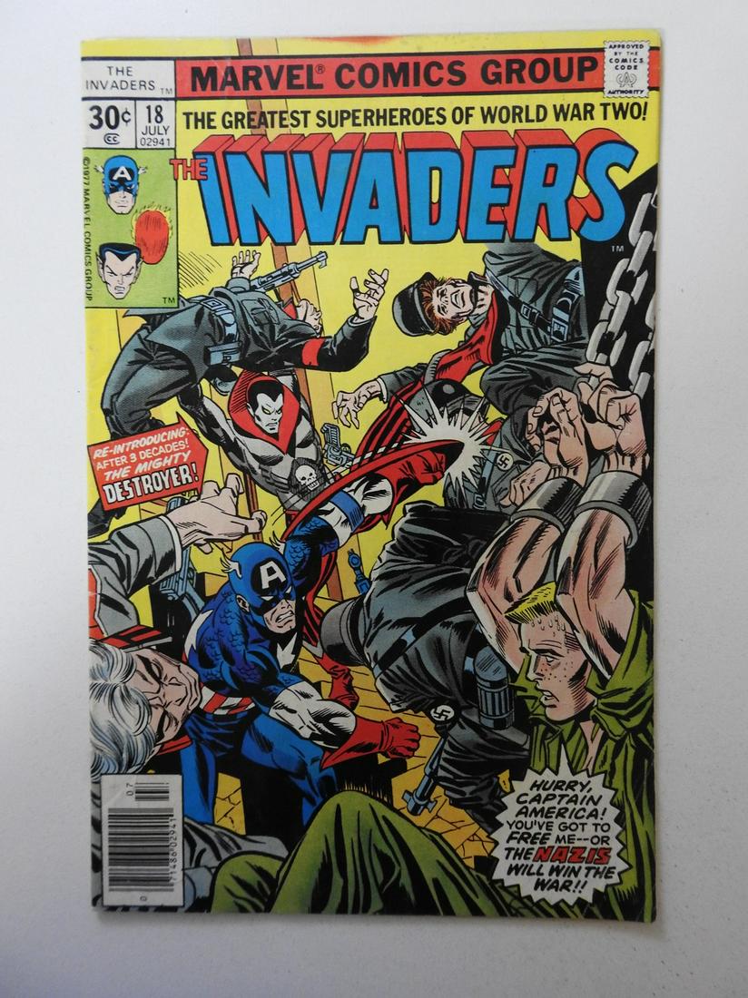 Invaders #18: No Reserve! Invaders #18 VG- Shipping: Domestic: Flat-rate of $9.99 (1-8 items) or $19.99 (9+ items) to anywhere within the contiguous U.S. International: Foreign shipping rates are determined by dest