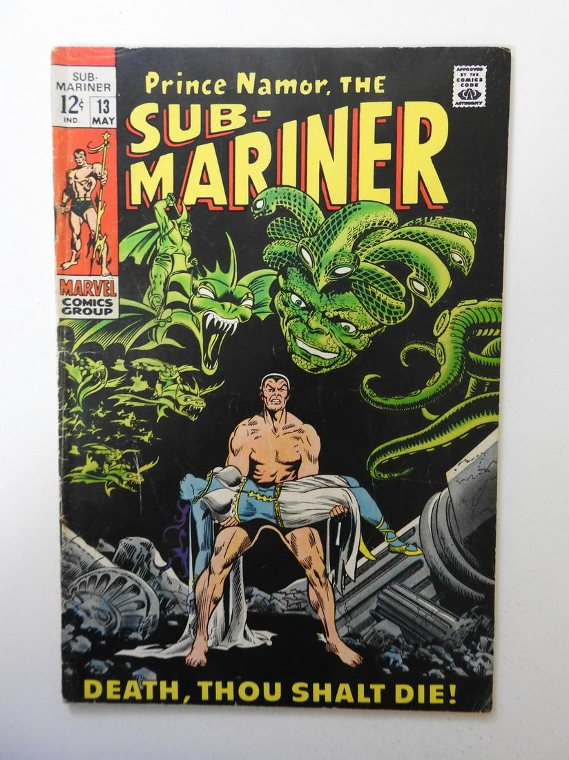 Sub-Mariner #13: No Reserve! Sub-Mariner #13 VG- Rust on staples Shipping: Domestic: Flat-rate of $9.99 (1-8 items) or $19.99 (9+ items) to anywhere within the contiguous U.S. International: Foreign shipping rates are