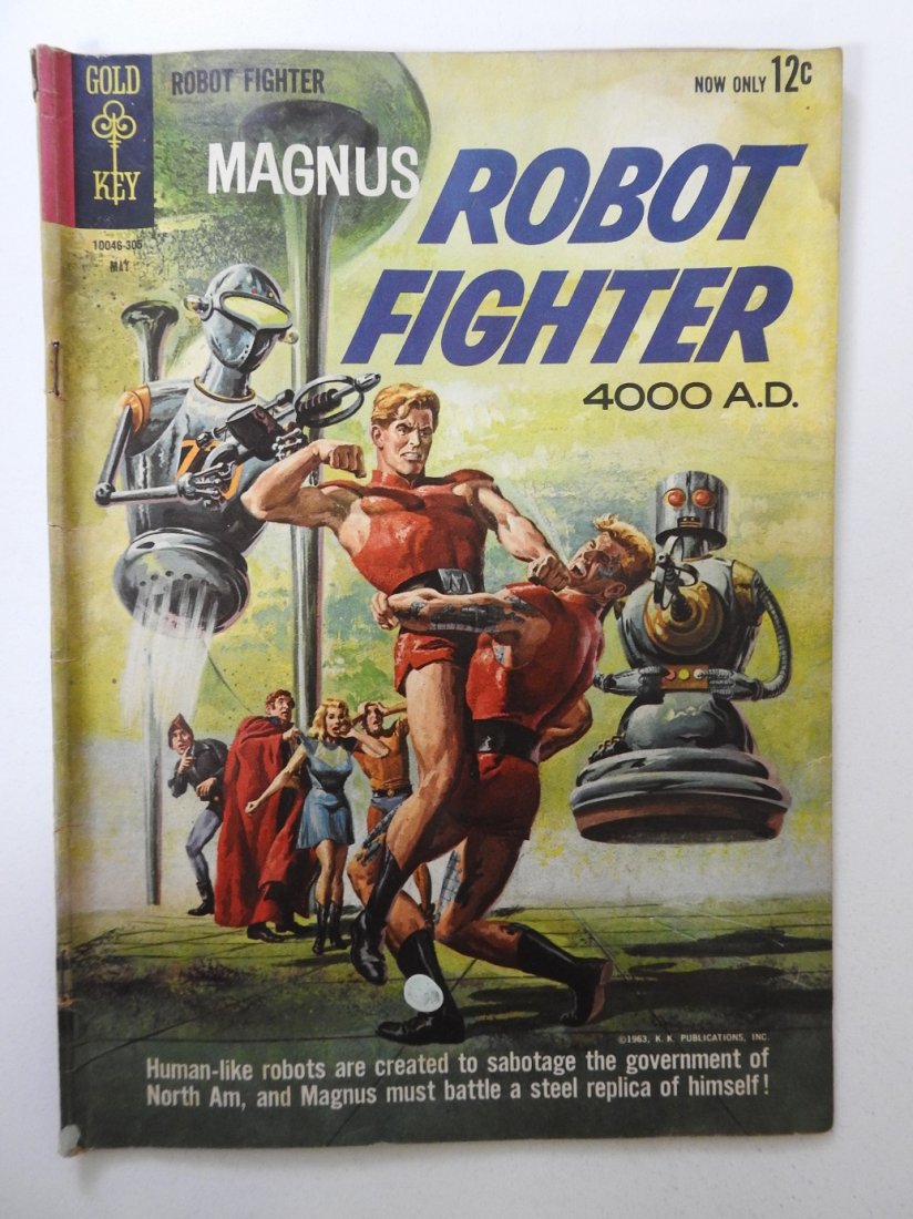 Magnus Robot Fighter #2: No Reserve! Magnus Robot Fighter #2 GD Paint on cover, Moisture damage, centerfold detached at top staple Shipping: Domestic: Flat-rate of $9.99 (1-8 items) or $19.99 (9+ items) to anywhere within the