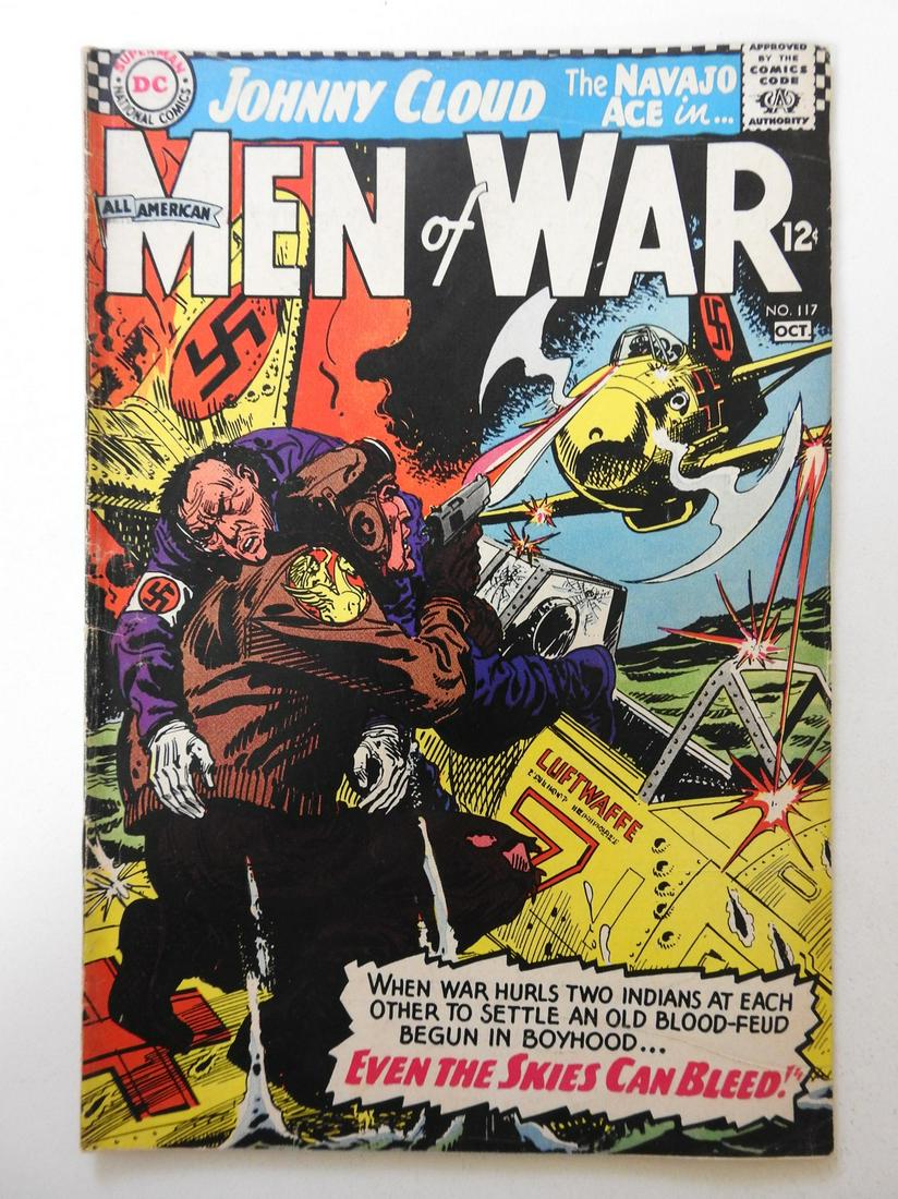 All-American Men of War #117: No Reserve! All-American Men of War #117 VG 2 Centerfold wraps detached at bottom staple Shipping: Domestic: Flat-rate of $9.99 (1-8 items) or $19.99 (9+ items) to anywhere within the contiguous U.S. 