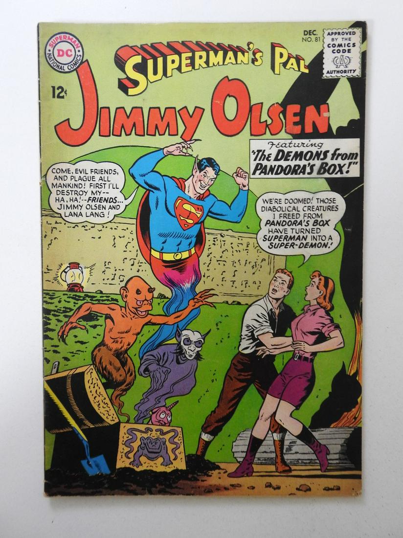 Superman's Pal Jimmy Olsen #81: No Reserve! Superman's Pal Jimmy Olsen #81 FN- Shipping: Domestic: Flat-rate of $9.99 (1-8 items) or $19.99 (9+ items) to anywhere within the contiguous U.S. International: Foreign shipping rates are 
