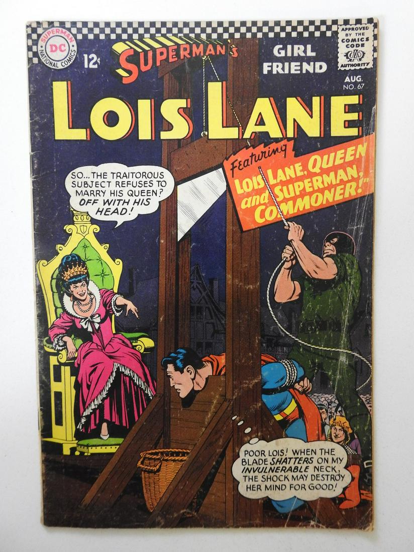 Superman's Girlfriend Lois Lane #67: No Reserve! Superman's Girlfriend Lois Lane #67 GD/VG 3 centerfold wraps detached at bottom staple Shipping: Domestic: Flat-rate of $9.99 (1-8 items) or $19.99 (9+ items) to anywhere within the contig
