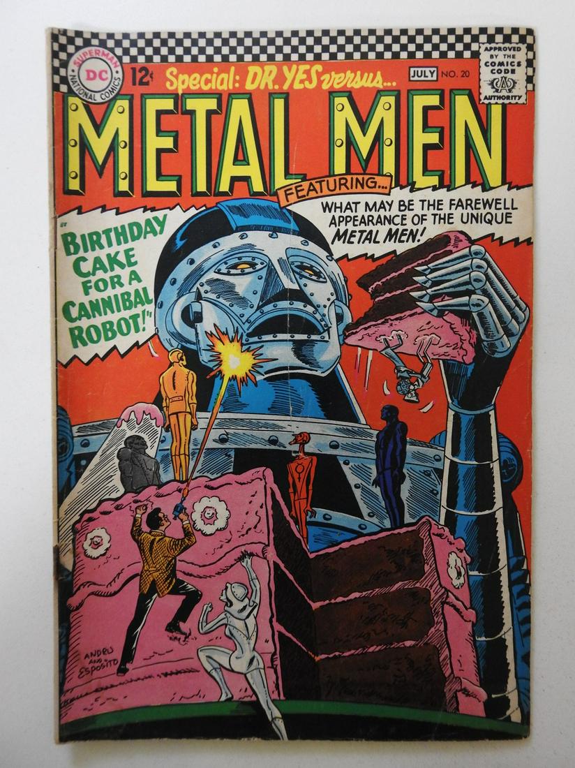 Metal Men #20: No Reserve! Metal Men #20 VG- Rusty bottom staple Shipping: Domestic: Flat-rate of $9.99 (1-8 items) or $19.99 (9+ items) to anywhere within the contiguous U.S. International: Foreign shipping rates a