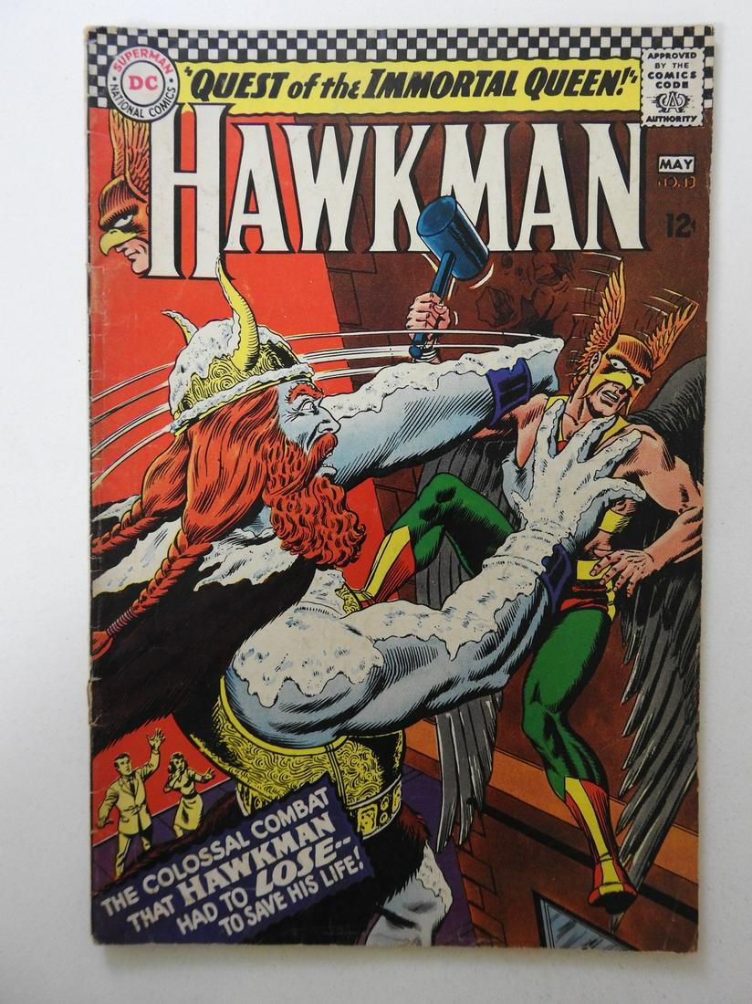 Hawkman #13: No Reserve! Hawkman #13 VG cover detached at bottom staple Shipping: Domestic: Flat-rate of $9.99 (1-8 items) or $19.99 (9+ items) to anywhere within the contiguous U.S. International: Foreign shippin