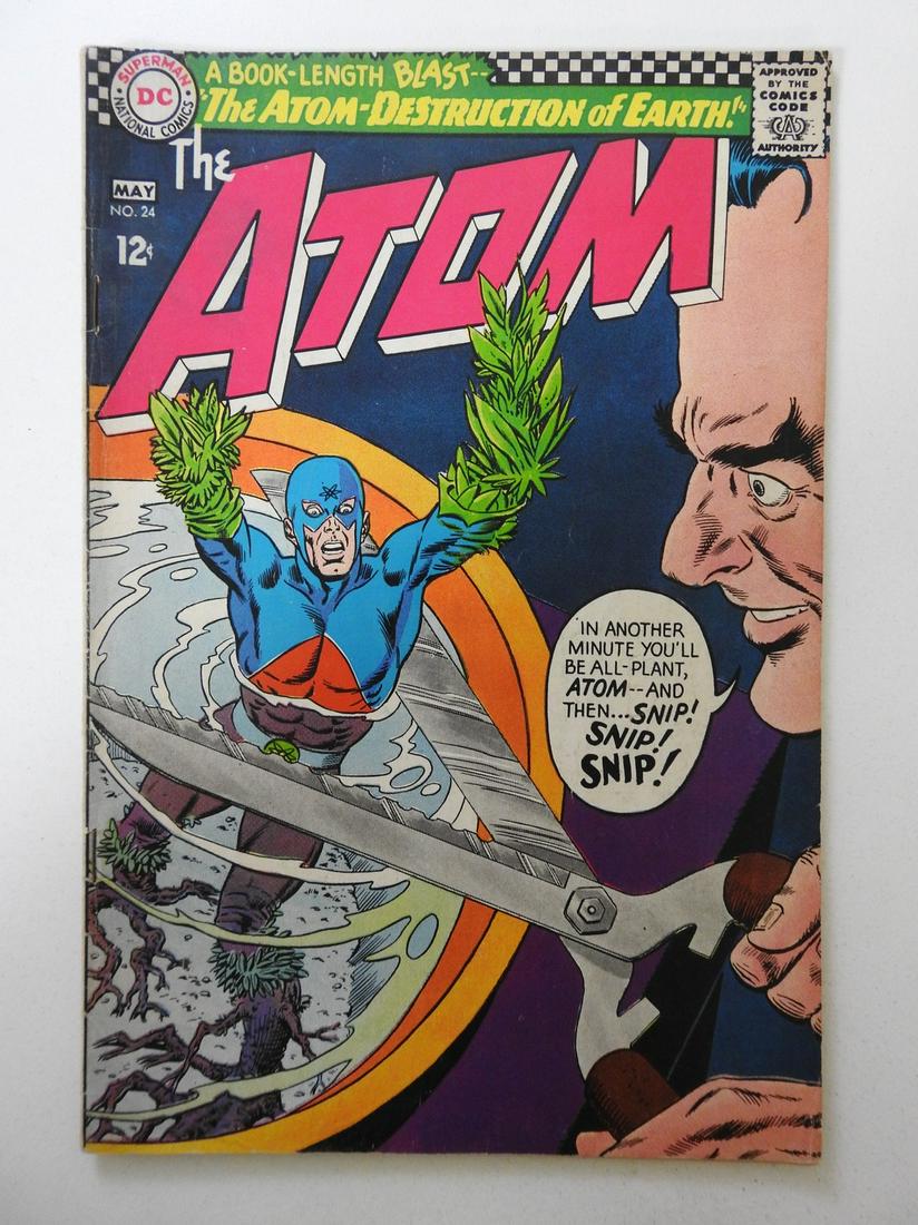 Atom #24: No Reserve! Atom #24 VG Centerfold detached at bottom staple Shipping: Domestic: Flat-rate of $9.99 (1-8 items) or $19.99 (9+ items) to anywhere within the contiguous U.S. International: Foreign shipp