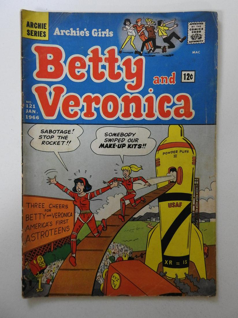 Archie's Girls Betty and Veronica #121: No Reserve! Archie's Girls Betty and Veronica #121 GD/VG Bottom staple detached Shipping: Domestic: Flat-rate of $9.99 (1-8 items) or $19.99 (9+ items) to anywhere within the contiguous U.S. Internati