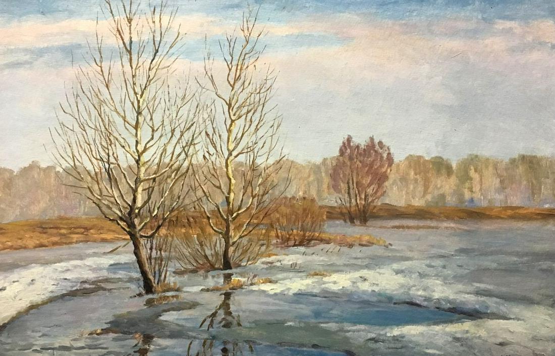 Oil painting End of winter Alexander Georgievich (1 of 8)