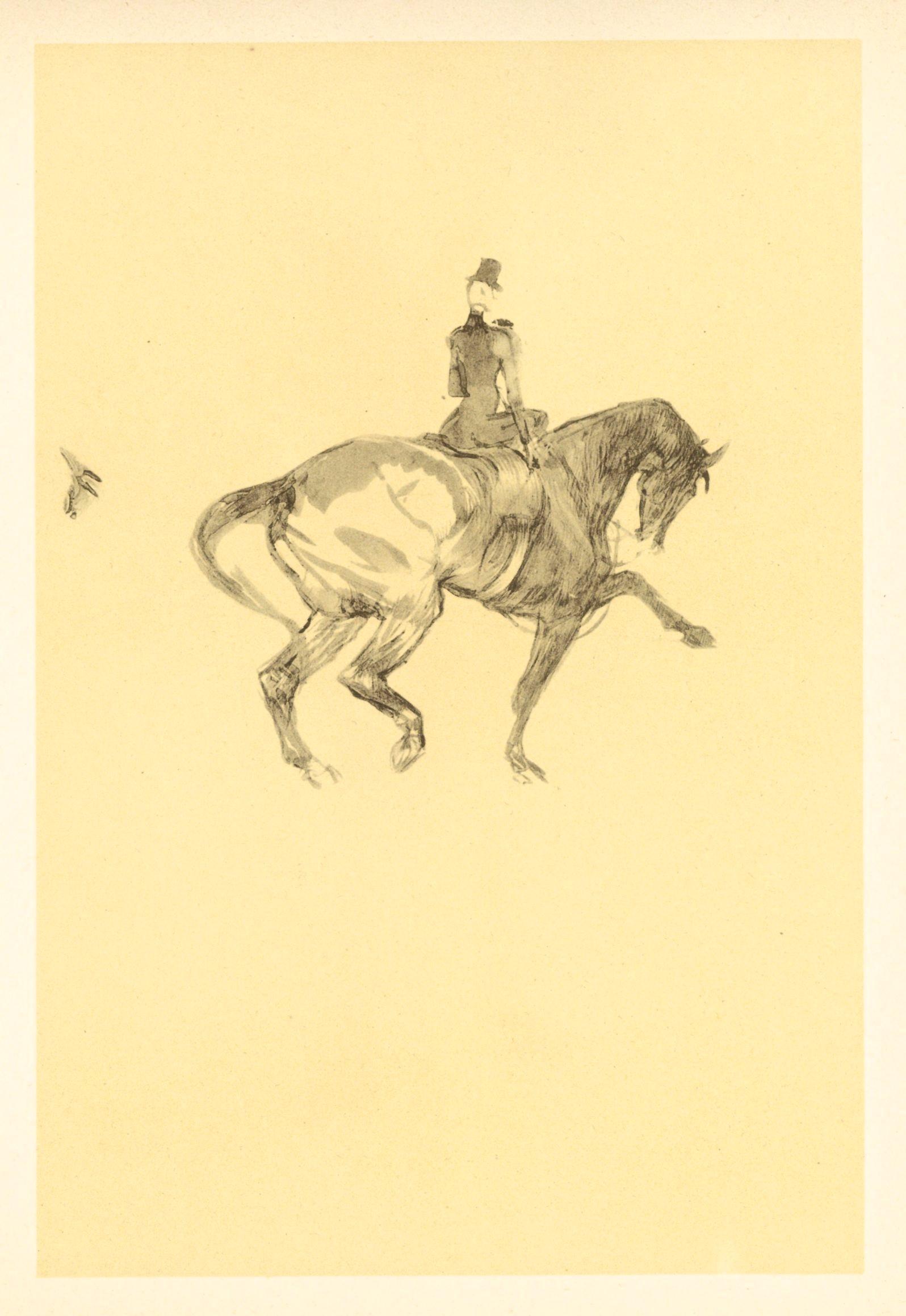 Toulouse-Lautrec lithograph | Circus "Ecuyere de haute (1 of 1)