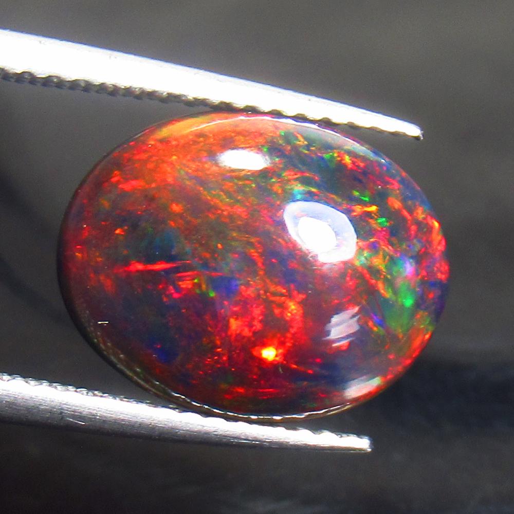 3.19 Ct Natural Black Fire Opal (1 of 2)