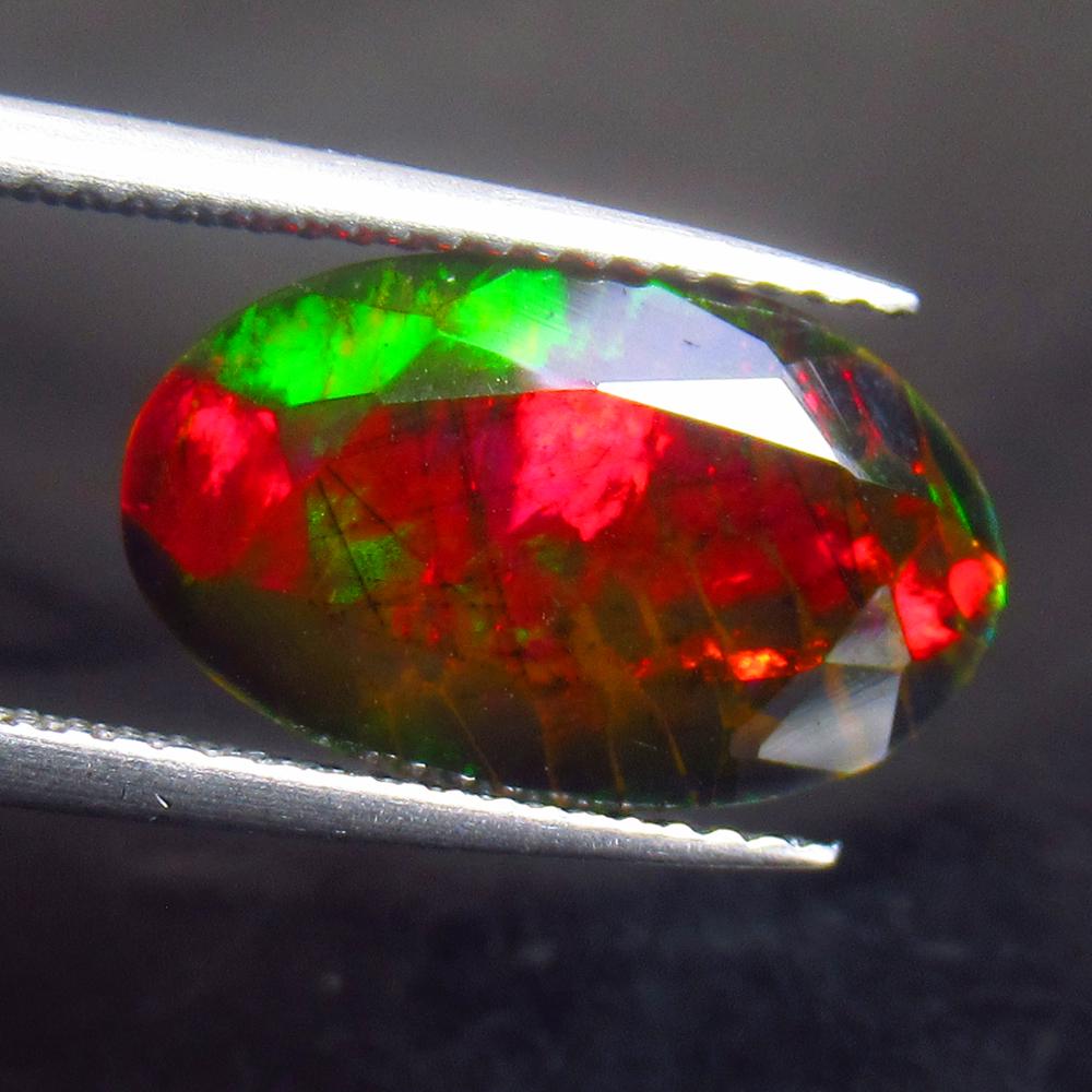 3.67 Ct Natural Black Fire Opal (1 of 2)