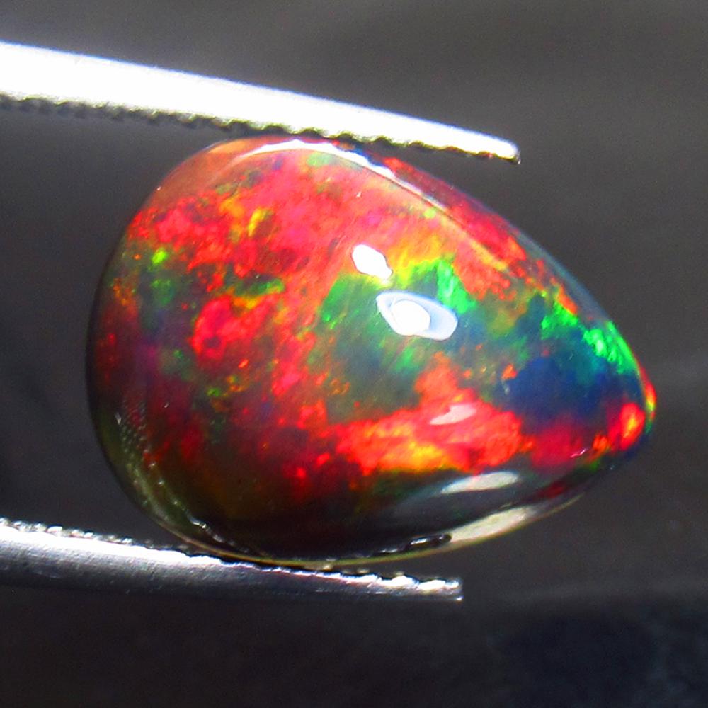 3.42 Ct Natural Black Fire Opal (1 of 2)
