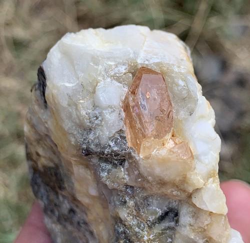 127 Gram Stunning Rare Natural Katlang Topaz Specimen: Title: 127 Gram Stunning Rare Natural Katlang Topaz Specimen Weight: 127 Garm Size/Dimensions: 68x52x35 mm Origin: Pakistan Reserve: $35.00 Shipping: Domestic: Flat-rate of $15.00 to anywhere within t