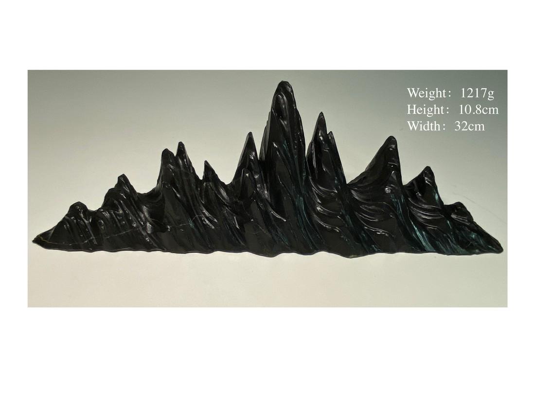 Chinese Lingbi Stone Scholar Rock Pen Holder/Paper (1 of 10)