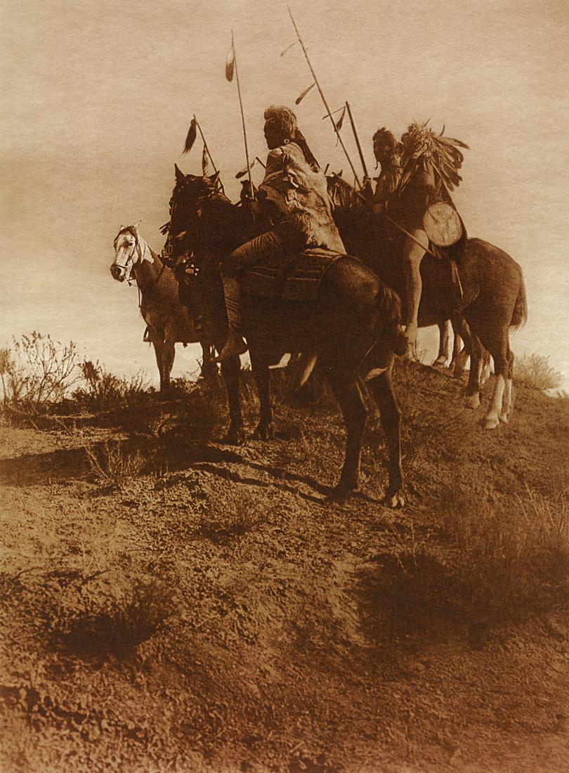 EDWARD CURTIS - The Spirit of the Past, 1909: Artist: Edward Curtis Title: The Spirit of the Past, 1909 Medium: Tri-Color Photo Litho, 2004, Italy Dimensions: 7.35x10" Description: Heat Wax Mounted on 11x14" Conservation Board Artist Bio: Edward 