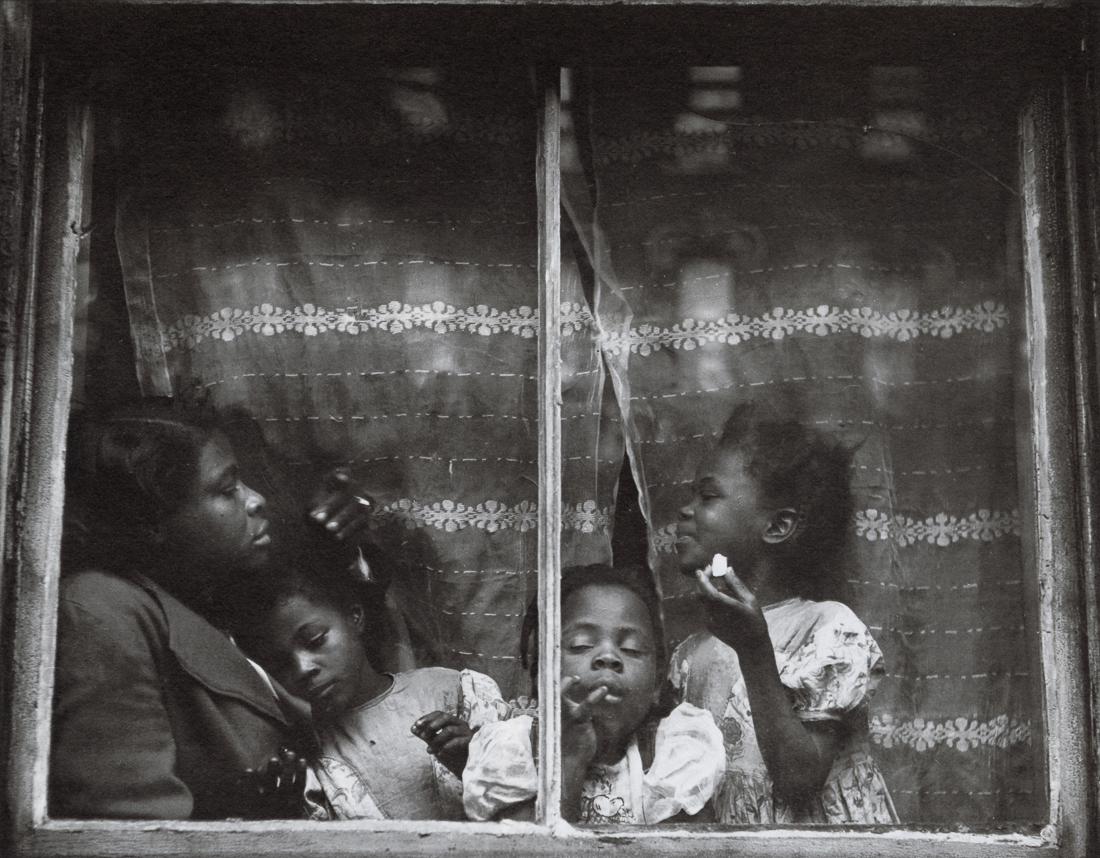 MORRIS ENGEL - Rebecca, Harlem, New York, 1947: Artist: Morris Engel Title: Rebecca, Harlem, New York, 1947 Medium: Photo Litho, 1985, Great Britain Dimensions: 7.95x6.2" Description: Heat Wax Mounted on 8.5x11" Conservation Board Artist Bio: Morri