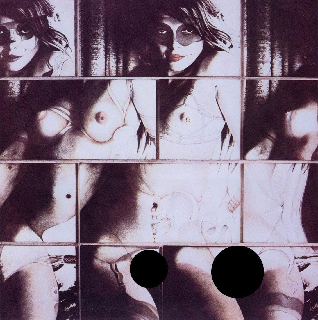 ROBERT HEINECKEN - Vary Cliche/Fetishism, 1978: Artist: Robert Heinecken Title: Vary Cliche/Fetishism, 1978 Medium: Photo Litho, 1985, Great Britain Dimensions: 7.95x7.95" Description: Heat Wax Mounted on 11x14" Conservation Board Artist Bio: Rober