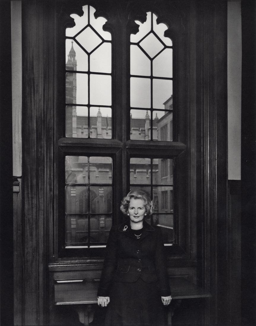 YOUSUF KARSH - Margaret Thatcher, 1976: Artist: Yousuf Karsh Title: Margaret Thatcher, 1976 Medium: Photo Litho, 1983, Switzerland Dimensions: 7.65x9.75" Description: Heat Wax Mounted on 11x14" Conservation Board Artist Bio: Yousuf Karsh (1