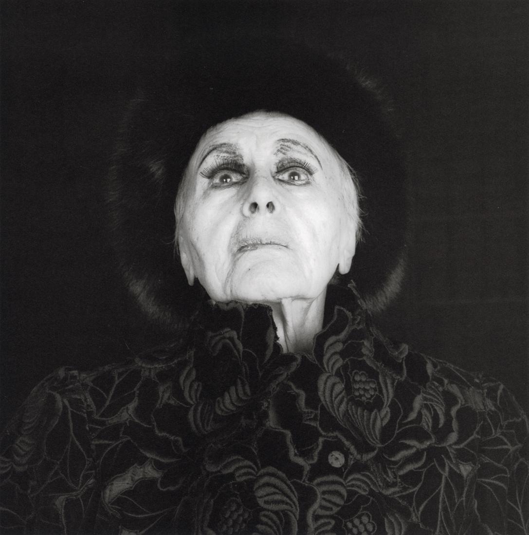 ROBERT MAPPLETHORPE - Louise Nevelson, 1986: Artist: Robert Mapplethorpe Title: Louise Nevelson, 1986 Medium: Photo Litho, 1990, USA Dimensions: 8.15x8.2" Description: Heat Wax Mounted on 11x14" Conservation Board Artist Bio: Robert Mapplethorpe